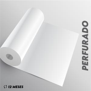 Adesivo Perfurado way vison Perfurado M² 4x0 Brilho Sem acabamento 