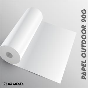 Papel outdoor 90gr papel celulose 90gr M² 4x0 brilho sem refile usado para big hand e outdoors
