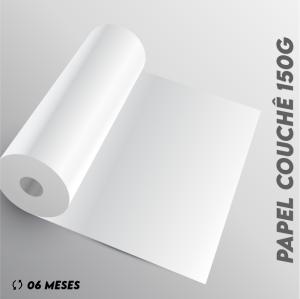 Papel Couchê 150gr papel couchê 150gr M² 4x0 brilho sem refile usado para big hand e outdoors