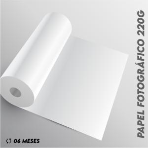 Papel Fotografico 220G Fosco acetinado M² 4x0 fosco sem refile usado para big hand e impressos em geral